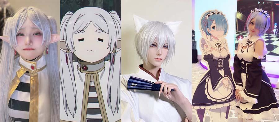アニメキャラのコスプレを楽しむ3人の女性レイヤー|忠実再現のオーダーメイド衣装