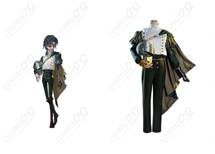 IdentityV 第五人格 騎士 コスプレ衣装 正面とキャラクターの衣装が一体化した画像。高い再現度でゲームのキャラクターを再現。
