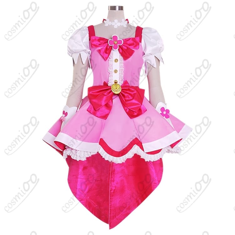 Go!プリンセスプリキュア 春野はるか/キュアフローラ コスプレ衣装 高品質 - 1枚目の画像