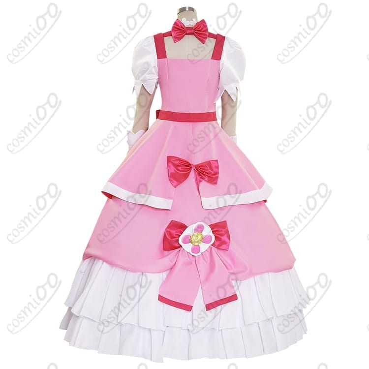 Go!プリンセスプリキュア キュアフローラ コスプレ衣装 高再現・モードエレガント仕様 - 4枚目の画像