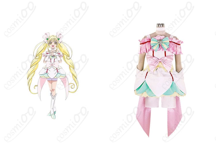 キュアエコーのコスプレ衣装、映画「プリキュアオールスターズNewStage」の坂上あゆみキャラクターとの組み合わせ
