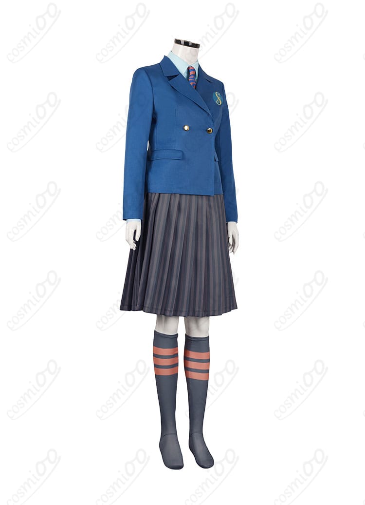 ウィキッド シズ大学制服の右側面を展示した画像。細部のディテールもご覧ください。