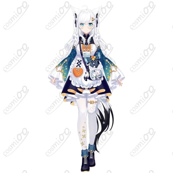 ホロライブ白上フブキレトロ喫茶新衣装コスプレ衣装｜高再現・上品で可愛いフルセット