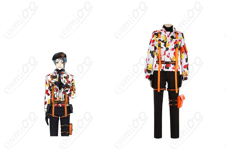 商品正面とジェイド・リーチキャラクターの組み合わせコスプレ衣装画像 | 高再現度でビーンズカモデザイン