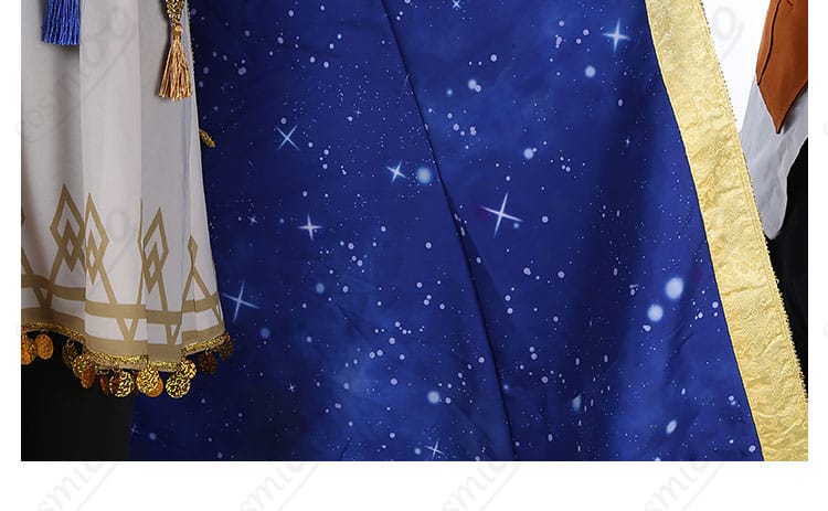 ツイステ デュース・スペード コスプレ衣装 星送りの衣 コートの裏地の装飾。高品質な素材とデザインが特徴。