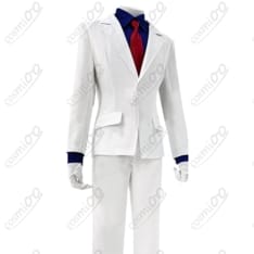 名探偵コナン 怪盗キッド コスプレ衣装｜白タキシード・マント付フルセット - 4枚目の画像（サムネイル）