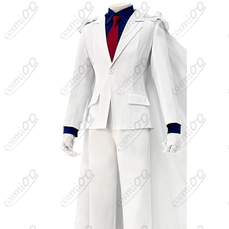 名探偵コナン 怪盗キッド コスプレ衣装｜白タキシード・マント付フルセット - 3枚目の画像
