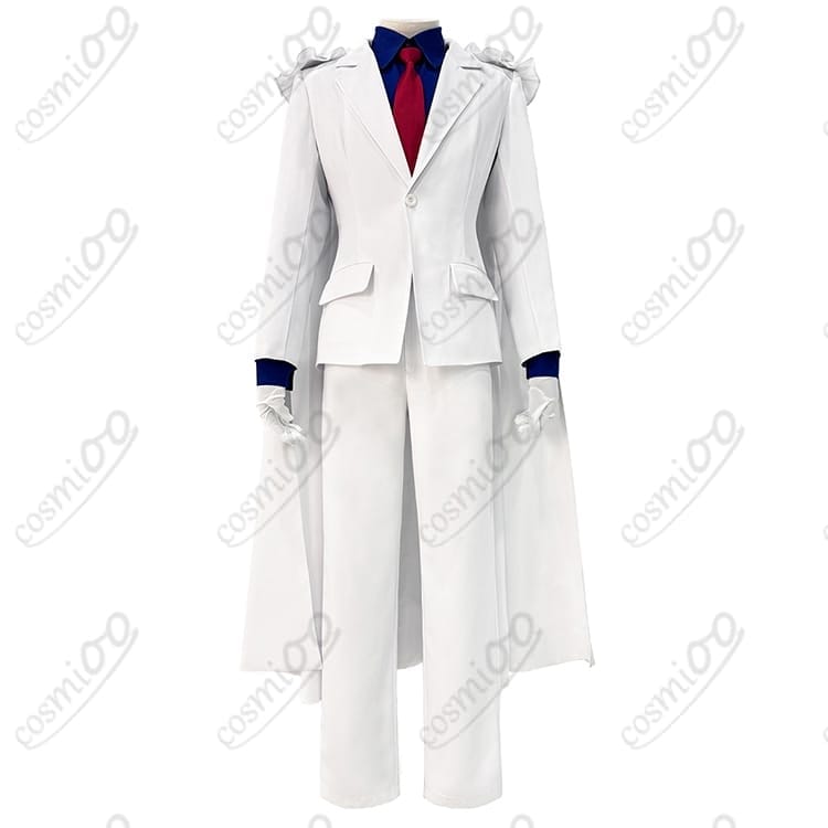 名探偵コナン 怪盗キッド コスプレ衣装｜白タキシード・マント付フルセット - 1枚目の画像