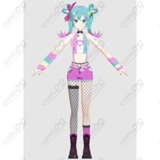 初音ミク『あいたい星人』コスプレ衣装 高再現・ポップで元気なデザイン - 1枚目の画像（サムネイル）