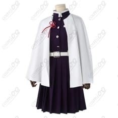 鬼滅の刃『栗花落カナヲ』コスプレ衣装｜白マント・蝶留め具付き 高再現デザイン - 1枚目の画像（サムネイル）