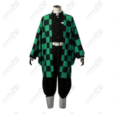 鬼滅の刃『竈門炭治郎』隊服コスプレ 刺繍入り 高再現でイベント映え - 2枚目の画像（サムネイル）