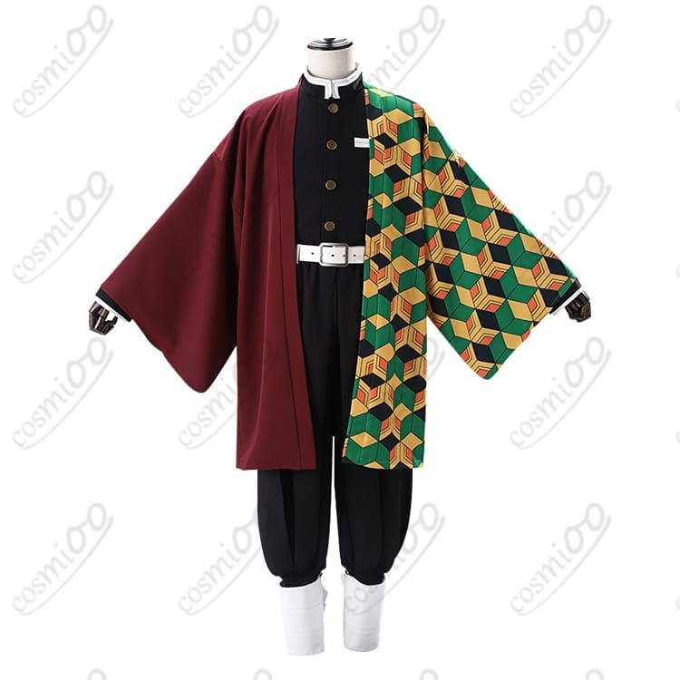 鬼滅の刃 冨岡義勇 コスプレ衣装｜半々羽織付き 高再現・高品質 フルセット - 1枚目の画像