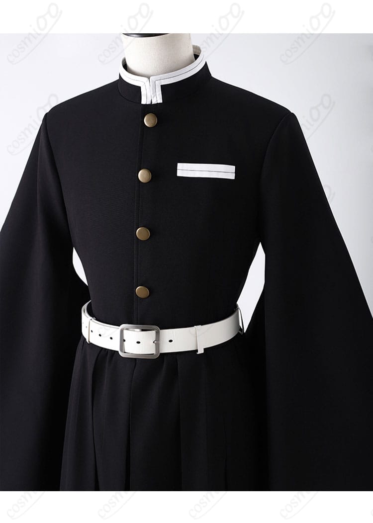 時透無一郎 コスプレ衣装の装飾ディテール画像。衣装の細部まで忠実に再現されたデザイン。