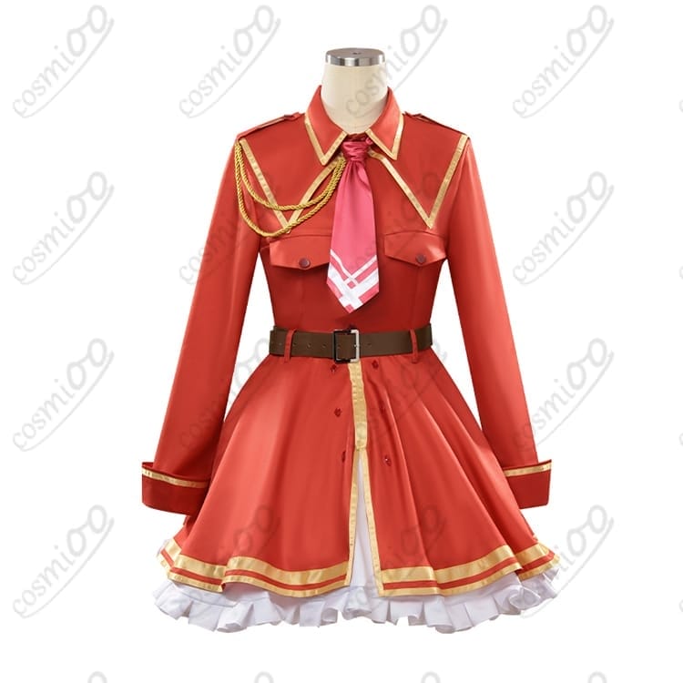 やり直し令嬢 ジル・サーヴェル 衣装 軍服風ワンピ＋ネクタイ＋ベルト 高再現 - 1枚目の画像