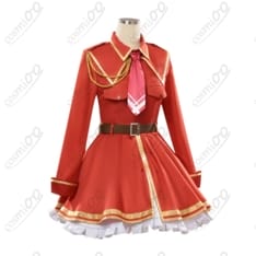 やり直し令嬢 ジル・サーヴェル 衣装 軍服風ワンピ＋ネクタイ＋ベルト 高再現 - 2枚目の画像（サムネイル）