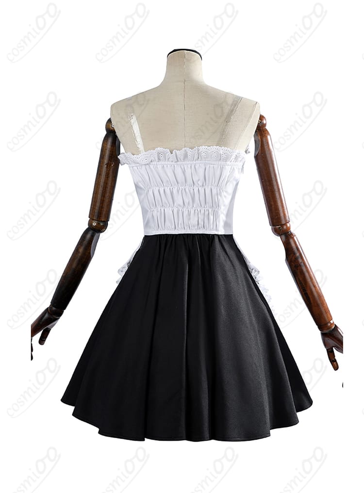 鮎沢美咲メイド服の背面スカートデザイン