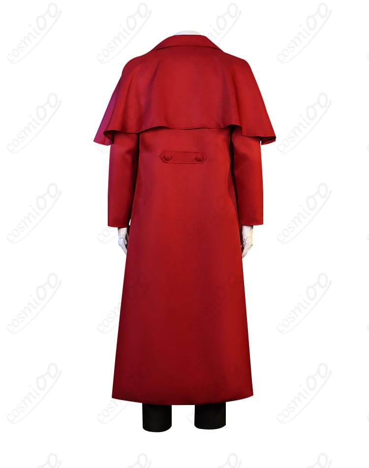商品背面のコスプレ衣装の詳細画像。ヘルシングアーカードの衣装の背面デザインがよくわかります。