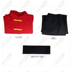 らんま1/2 早乙女乱馬 赤チャイナ服 コスプレ衣装 高再現・動きやすい設計 - 4枚目の画像（サムネイル）