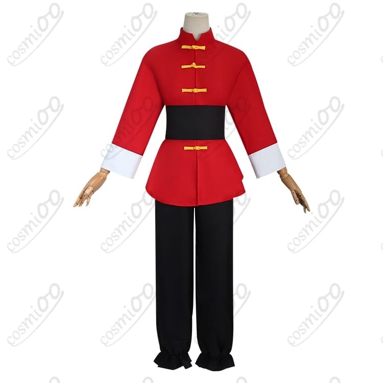 らんま1/2 早乙女乱馬 赤チャイナ服 コスプレ衣装 高再現・動きやすい設計 - 1枚目の画像