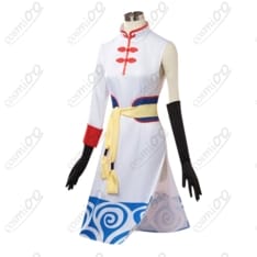 劇場版銀魂 完結篇 神楽 5年後コスプレ 高品質・赤チャイナ風・フルセット - 2枚目の画像（サムネイル）