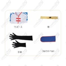 劇場版銀魂 完結篇 神楽 5年後コスプレ 高品質・赤チャイナ風・フルセット - 4枚目の画像（サムネイル）
