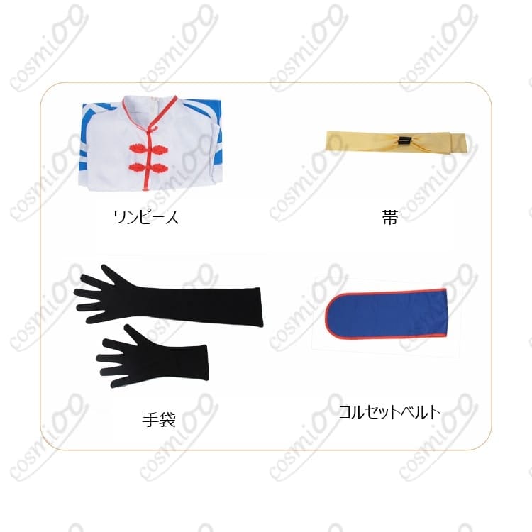 劇場版銀魂 完結篇 神楽 5年後コスプレ 高品質・赤チャイナ風・フルセット - 4枚目の画像