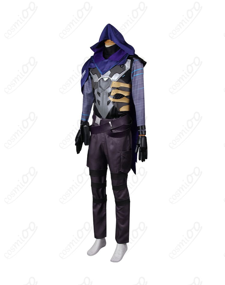 商品側面のオーメン コスプレ衣装。衣装の形やデザインをしっかりと確認できます。