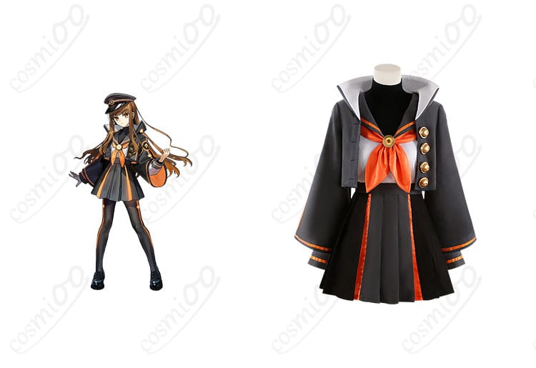 FGO 岸波白野（ザビ子） コスプレ衣装 正面とキャラクターが融合した画像。Fate/Grand Orderのキャラクターを忠実に再現した衣装。
