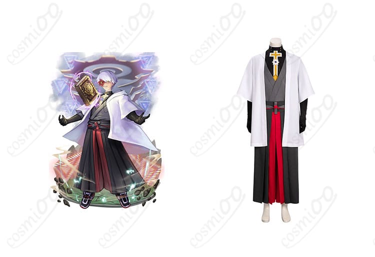 商品正面とキャラクター飛鳥=R=クロイツのコスプレ衣装の組み合わせ画像 – 高忠実度な再現、ギルティギア ストライヴ コスプレ衣装