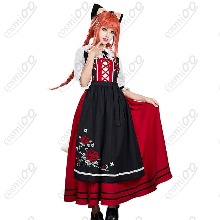 狼と香辛料 ホロ アルザス民族衣装コスプレ 高再現・可憐さと賢さを纏う一着 - 4枚目の画像