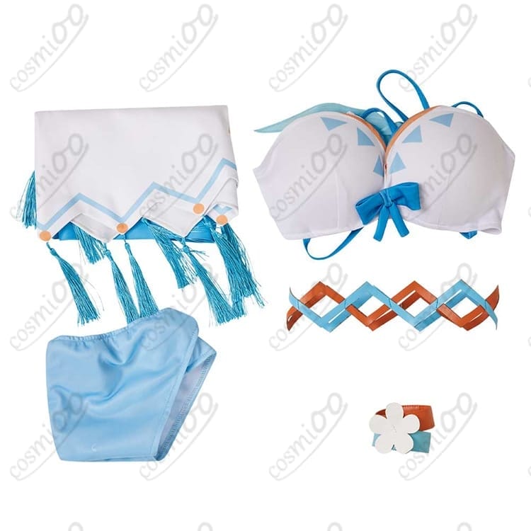 原神 蛍（Lumine）ファンメイド水着コスプレ 高品質・清楚で可憐なデザイン - 6枚目の画像
