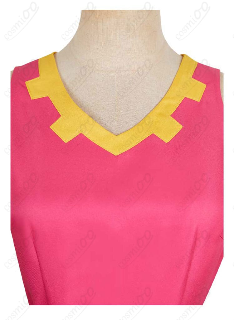 ゼルダの伝説 ゼルダ姫 コスプレ衣装 服装領口装飾細部 - 細かい刺繍とデザインが特徴の衣装の衿のディテール。
