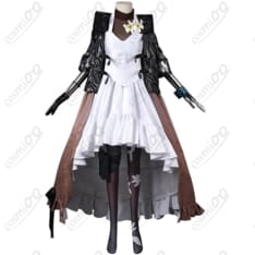 アークナイツ 焔影リード コスプレ衣装｜黒×深紅の焔影デザイン 高品質フルセット