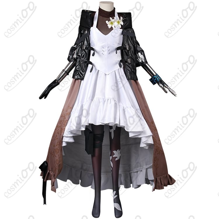 アークナイツ 焔影リード コスプレ衣装｜黒×深紅の焔影デザイン 高品質フルセット - 1枚目の画像