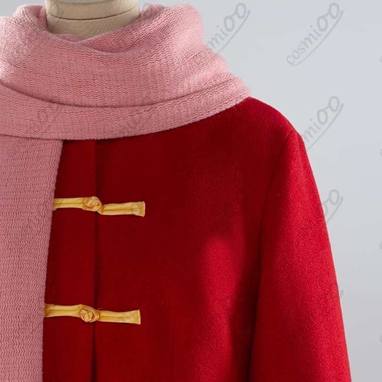 銀魂『神楽』冬服コスプレ衣装｜高再現・暖かいコート&マフラー付きフルセット - 5枚目の画像