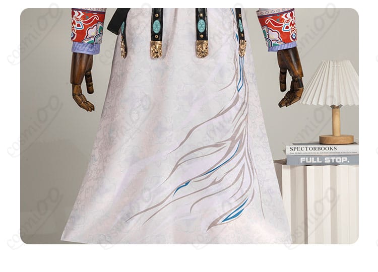 衣摆装饰细节图，展示衣服摆的独特设计。高品質なコスプレ衣装の精緻な仕上がり。