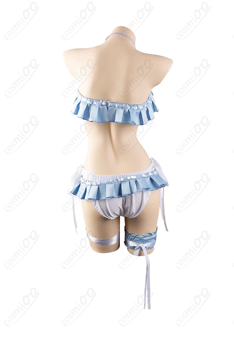 服装内衣部分の背面ディテール。完璧に仕上げられた縫い目とディテール。