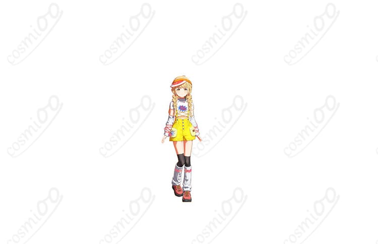 学園アイドルマスター 藤田ことね Yellow Big Bang！ コスプレ衣装-1