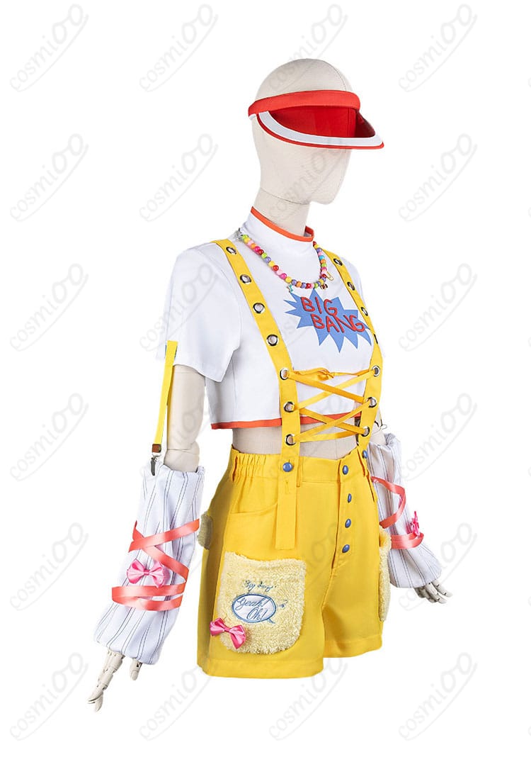 藤田ことね コスプレ衣装 Yellow Big Bang｜右側から見たシルエットとバランス
