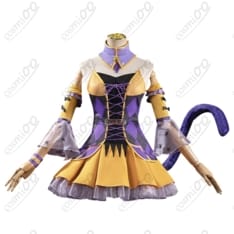 リゼロ『レム』ハロウィン2024 コスプレ｜黒×オレンジのメイド風・S〜XXL