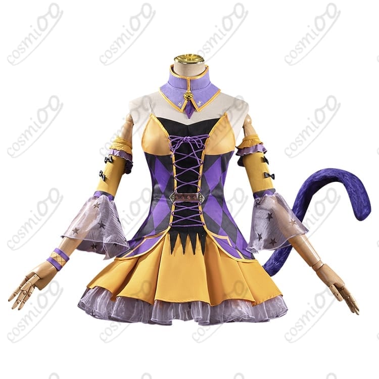 リゼロ『レム』ハロウィン2024 コスプレ｜黒×オレンジのメイド風・S〜XXL - 1枚目の画像