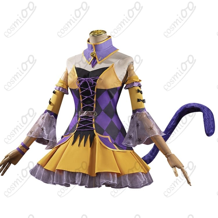 リゼロ『レム』ハロウィン2024 コスプレ｜黒×オレンジのメイド風・S〜XXL - 2枚目の画像