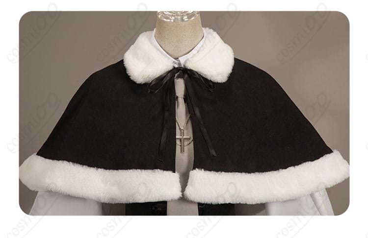 披肩装飾ディテール - ヨスガノソラ 春日野穹 冬服コスプレ衣装の披肩部分の細かい装飾