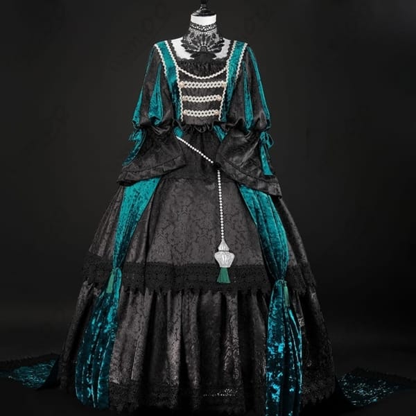 黒執事 シエル 緑の魔女編ドレス｜高品質・フルセット・気品漂うエメラルド