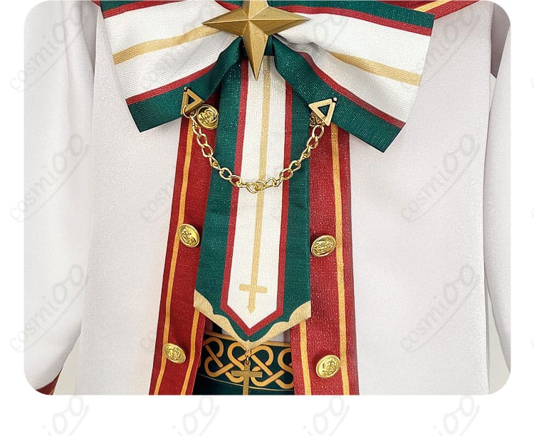あんさんぶるスターズ！ 紫之創 スタフェス衣装の衣服の門襟装飾のディテール。ファン必見のクオリティです。