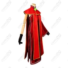 ナルト疾風伝 黒ツチ コスプレ衣装 赤チャイナ×片袖の高再現フルセット - 3枚目の画像（サムネイル）