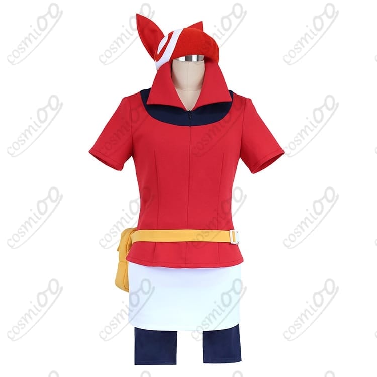 ポケモンRSE『ハルカ』コスプレ衣装 エメラルド版 高再現・動きやすいスポーティ - 1枚目の画像