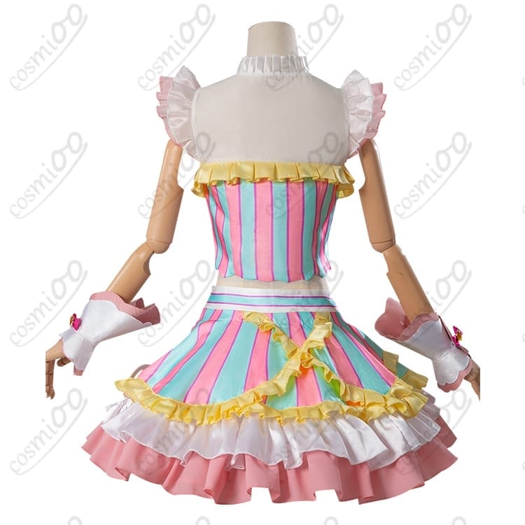 プリパラ真中らぁらコスプレ衣装トゥインクルリボン初期サイリウム高再現フルセット - 4枚目の画像
