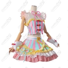 プリパラ真中らぁらコスプレ衣装トゥインクルリボン初期サイリウム高再現フルセット - 3枚目の画像（サムネイル）