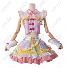 プリパラ真中らぁらコスプレ衣装トゥインクルリボン初期サイリウム高再現フルセット